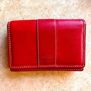 Red Coach Wallet